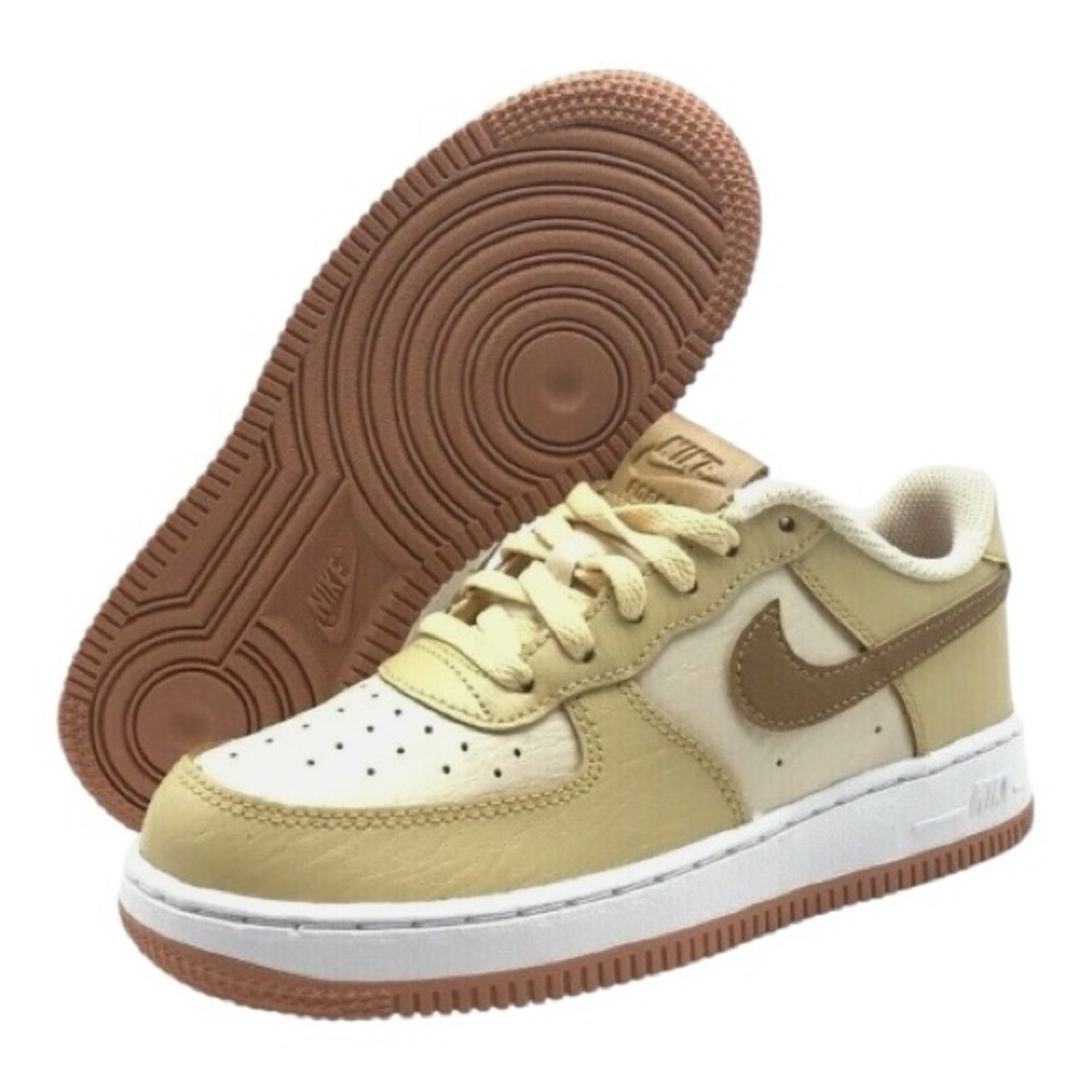 Nike Air Force 1 LV8 Low • Pearl White/Brown • Size 6.5Y